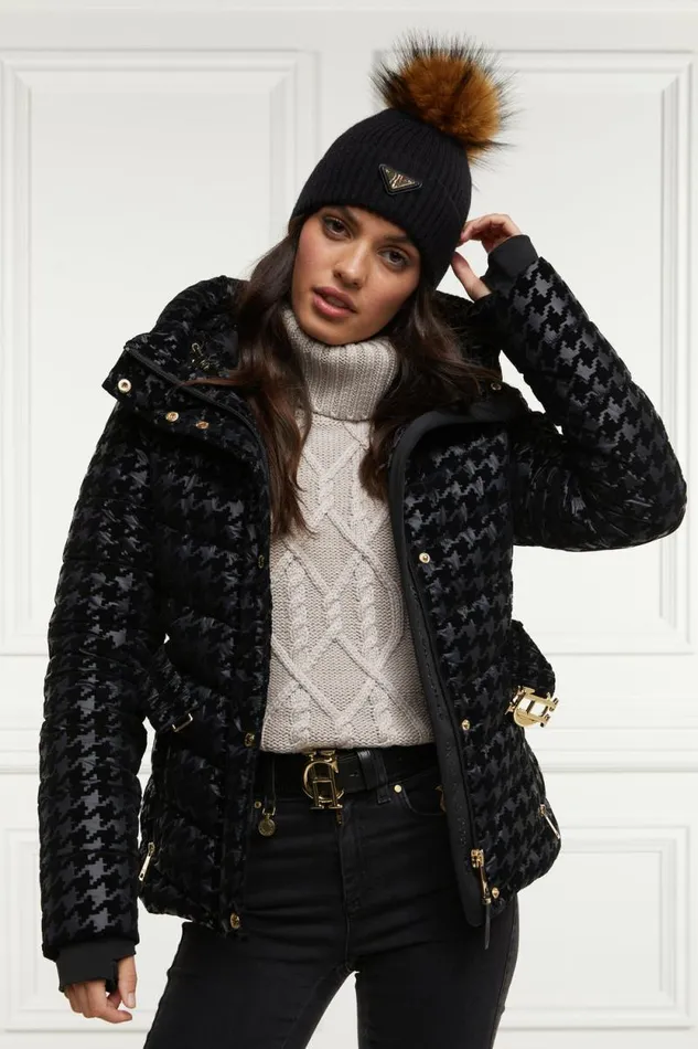 Women Vermont Puffer Jacket Mono Houndstooth Holland Cooper Jackets Women Vermont Puffer Jacket Mono Houndstooth Holland Cooper Jackets