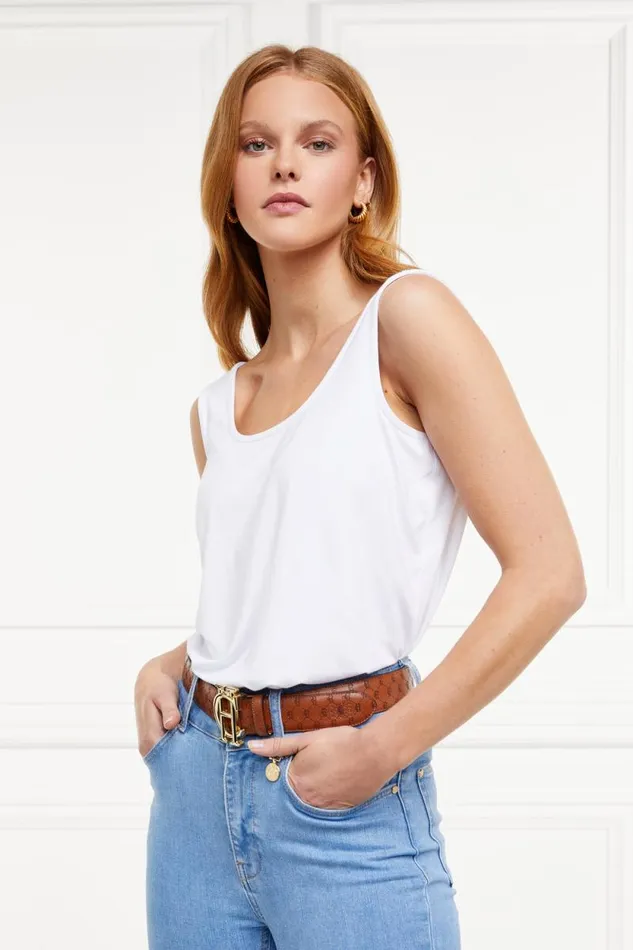 Women Vest White Holland Cooper Tops
