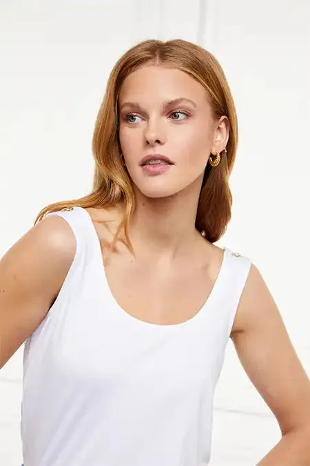 Women Vest White Holland Cooper Tops