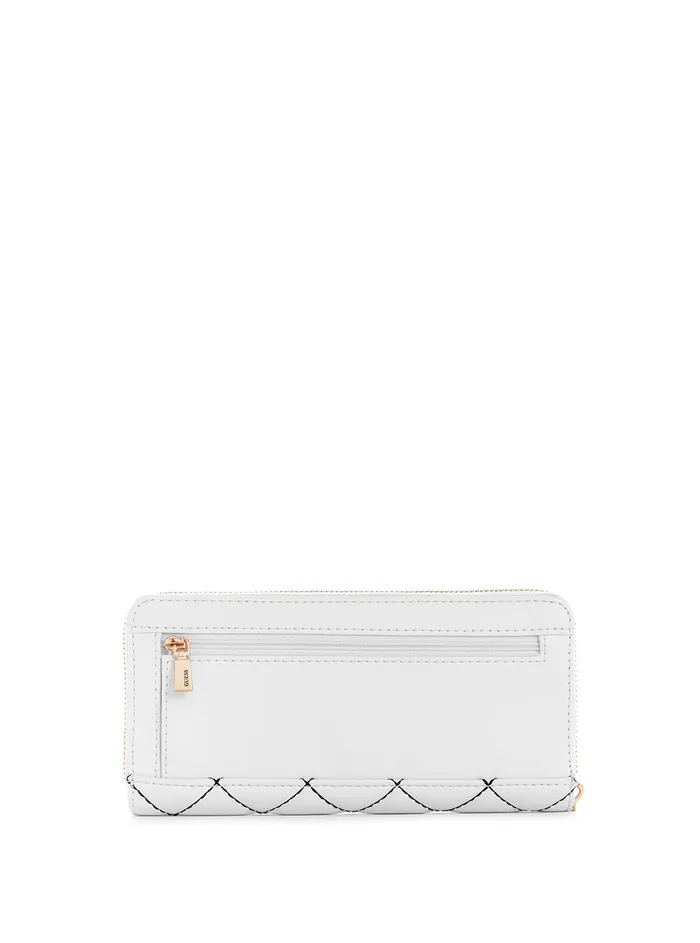 Women Wallets GUESS White Multi Quilted Cessily Large Wallet Women Wallets GUESS White Multi Quilted Cessily Large Wallet