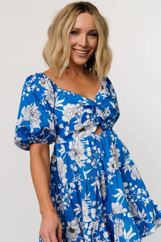Women Westbrook Mini Dress Blue Floral Baltic Born Short Dresses Women Westbrook Mini Dress Blue Floral Baltic Born Short Dresses