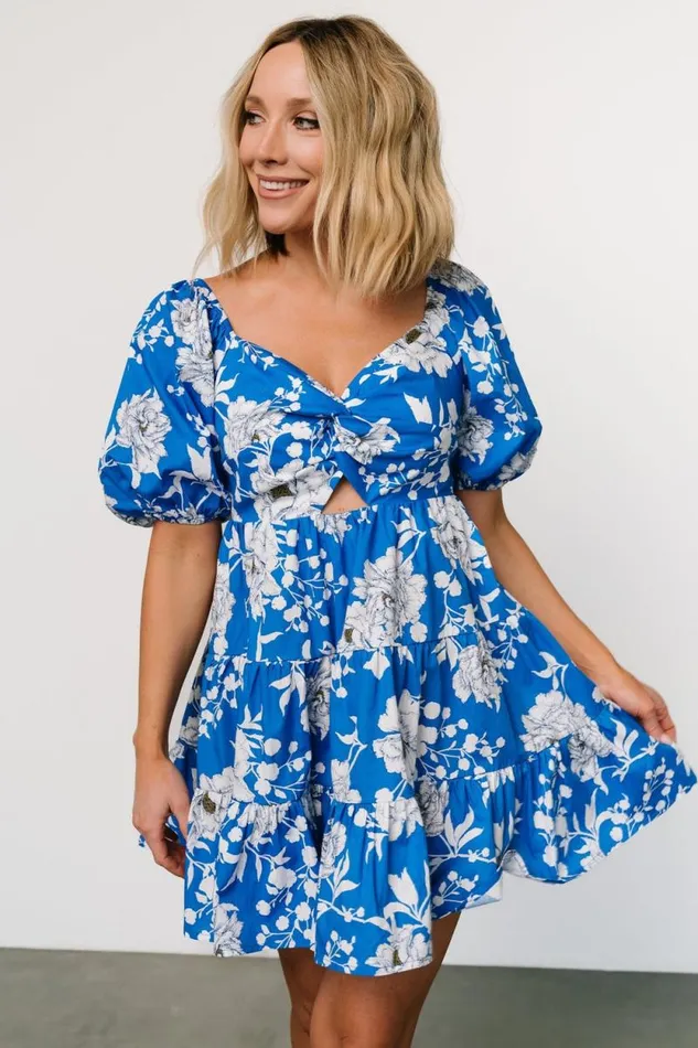 Women Westbrook Mini Dress Blue Floral Baltic Born Short Dresses Women Westbrook Mini Dress Blue Floral Baltic Born Short Dresses