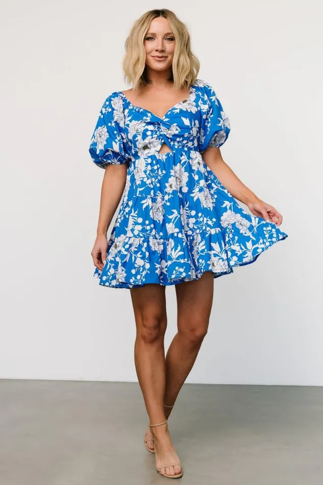 Women Westbrook Mini Dress Blue Floral Baltic Born Short Dresses Women Westbrook Mini Dress Blue Floral Baltic Born Short Dresses