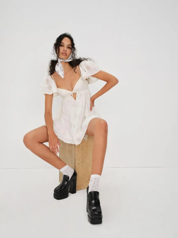Women Weston Mini Dress White For Love and Lemons Dresses Women Weston Mini Dress White For Love and Lemons Dresses
