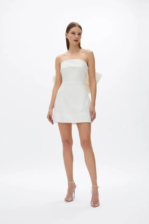 Women White Dresses Rachel Gilbert BIRDIE MINI