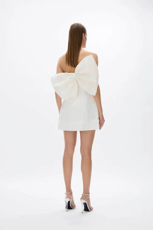 Women White Dresses Rachel Gilbert BIRDIE MINI Women White Dresses Rachel Gilbert BIRDIE MINI
