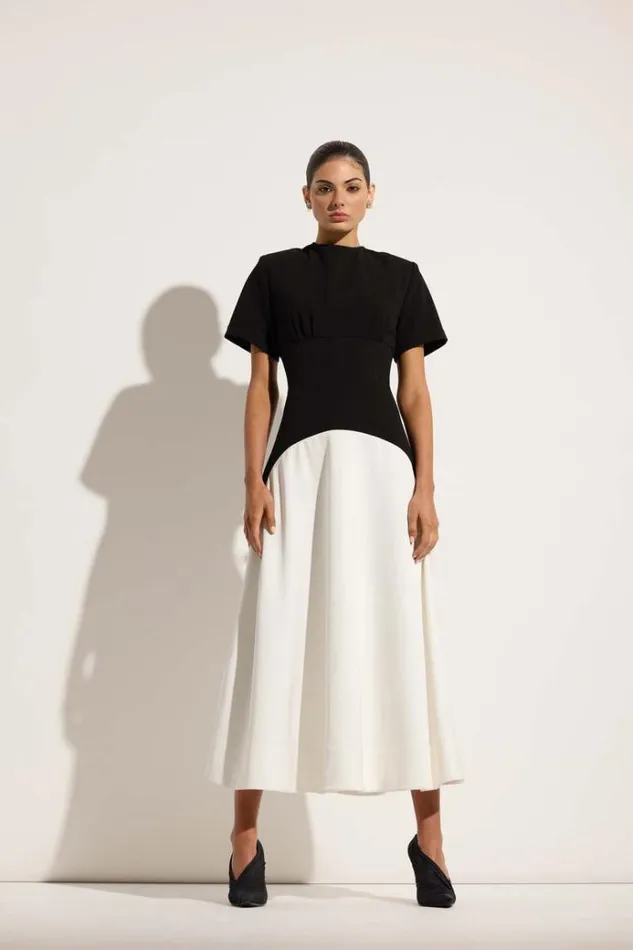 Women White Dresses Rachel Gilbert Dover Dress BlackWhite Women White Dresses Rachel Gilbert Dover Dress BlackWhite