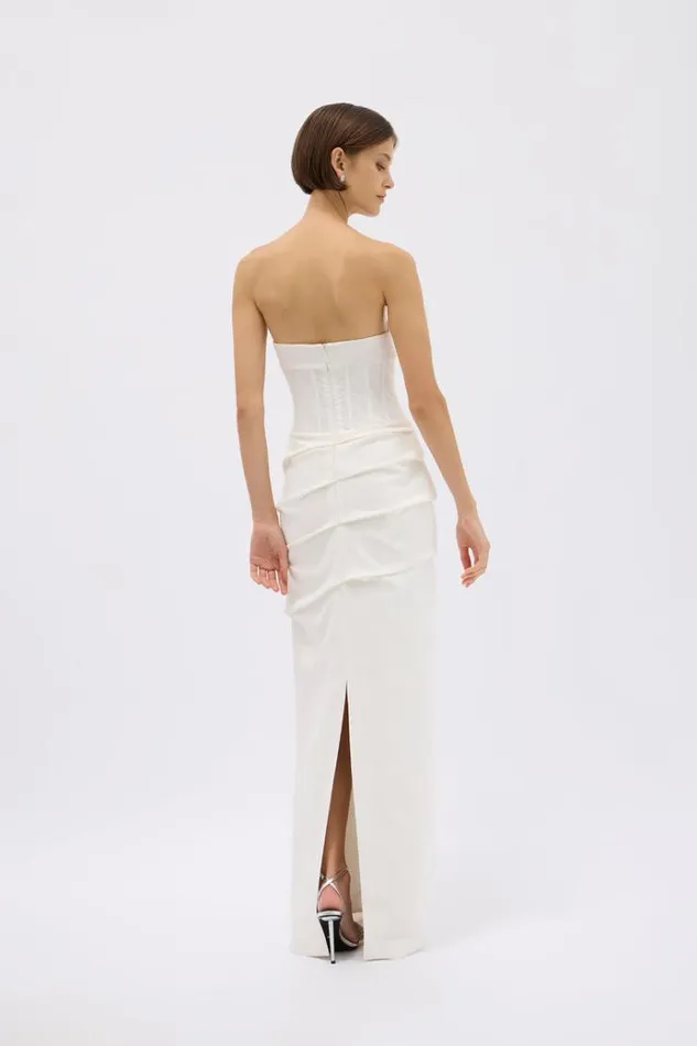 Women White Dresses Rachel Gilbert KYLO GOWN Women White Dresses Rachel Gilbert KYLO GOWN