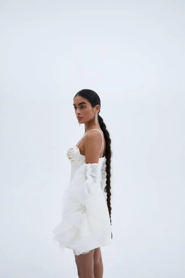 Women White Dresses Rachel Gilbert SAWYER MINI