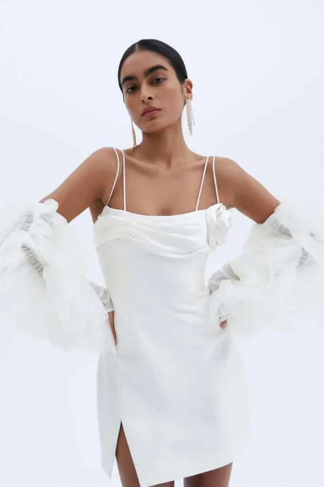 Women White Dresses Rachel Gilbert SAWYER MINI
