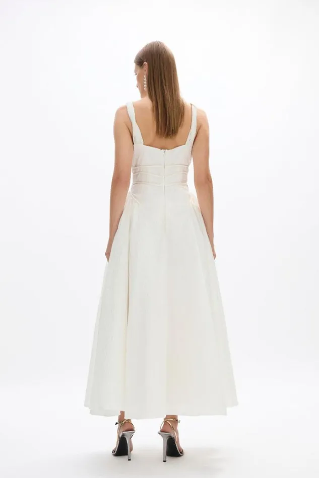 Women White Dresses Rachel Gilbert Sophia Strap Dress Ivory Women White Dresses Rachel Gilbert Sophia Strap Dress Ivory