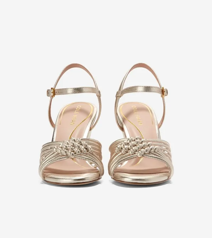 Women Women039s JITNEY KNOT WEDGE Gold Cole Haan Sandals Women Women039s JITNEY KNOT WEDGE Gold Cole Haan Sandals