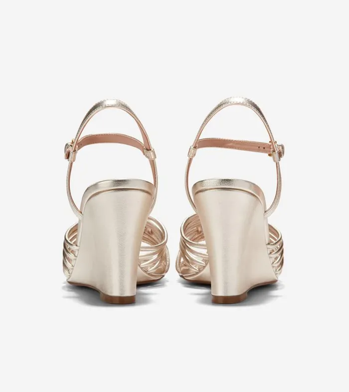 Women Women039s JITNEY KNOT WEDGE Gold Cole Haan Sandals Women Women039s JITNEY KNOT WEDGE Gold Cole Haan Sandals