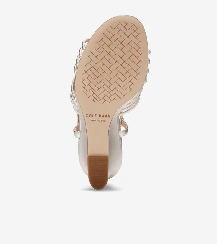 Women Women039s JITNEY KNOT WEDGE Gold Cole Haan Sandals Women Women039s JITNEY KNOT WEDGE Gold Cole Haan Sandals