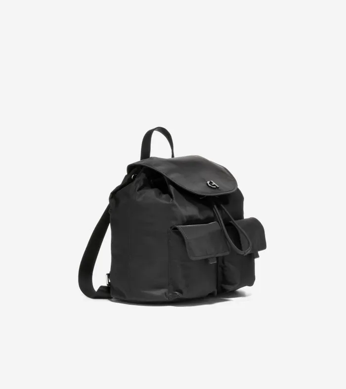 Women Women039s Nylon Flap Backpack Black Cole Haan Bags and Backpacks