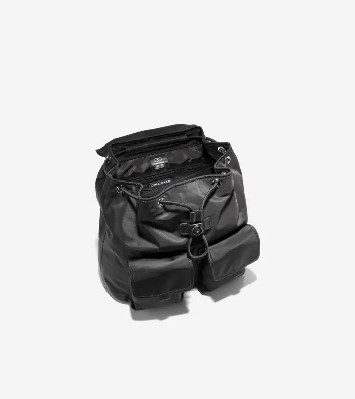 Women Women039s Nylon Flap Backpack Black Cole Haan Bags and Backpacks