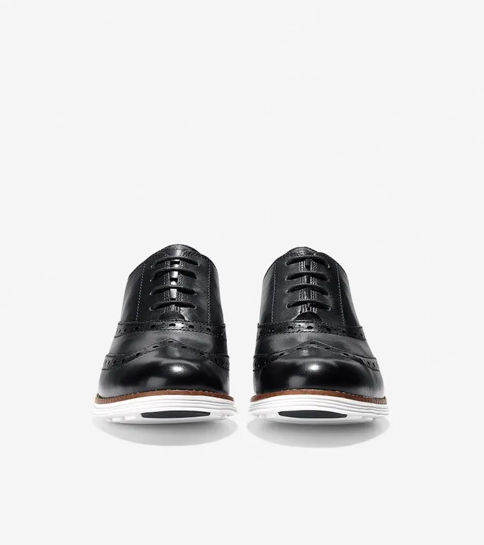 Women Women039s riginalGrand Wingtip Oxford Black Cole Haan Oxfords