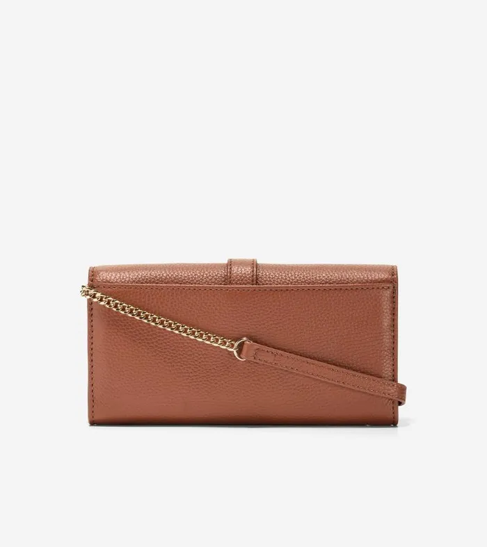 Women Women039s Wallet On A Chain Orange Cole Haan Wallets and Card Cases