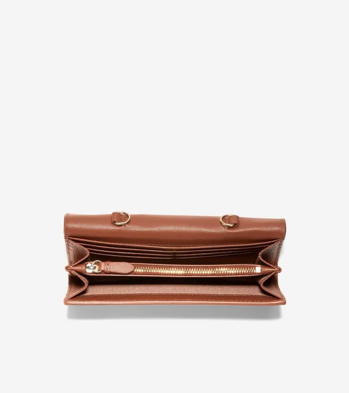 Women Women039s Wallet On A Chain Orange Cole Haan Wallets and Card Cases