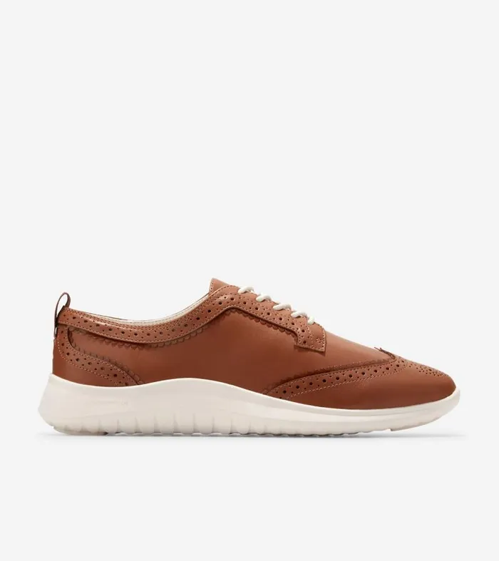 Women Women039s ZERGRAND Meritt Wingtip Oxfords Brown Cole Haan Oxfords