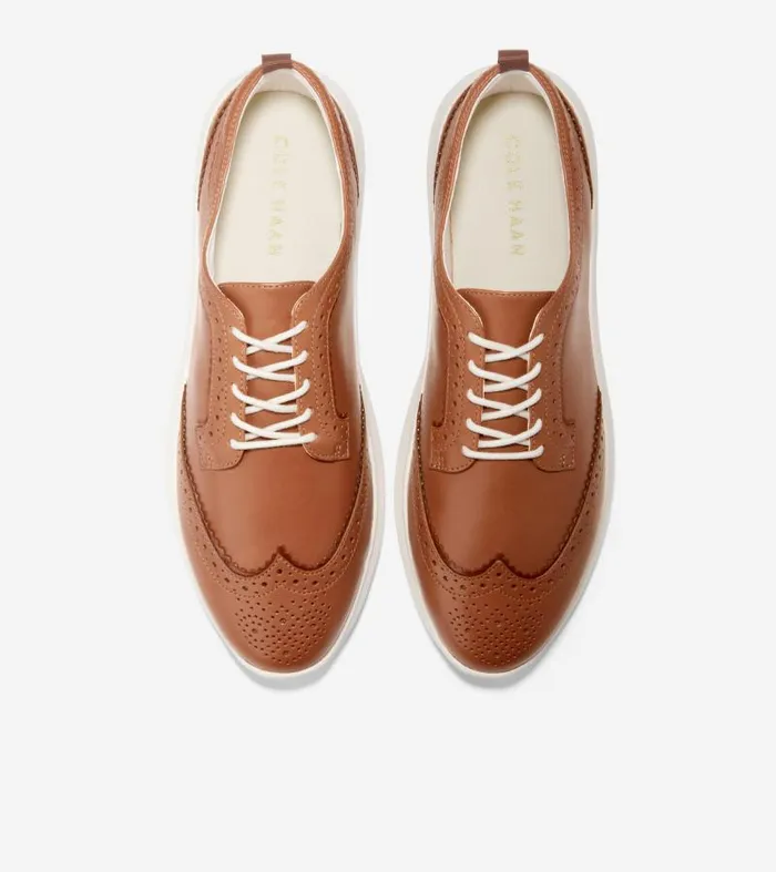 Women Women039s ZERGRAND Meritt Wingtip Oxfords Brown Cole Haan Oxfords