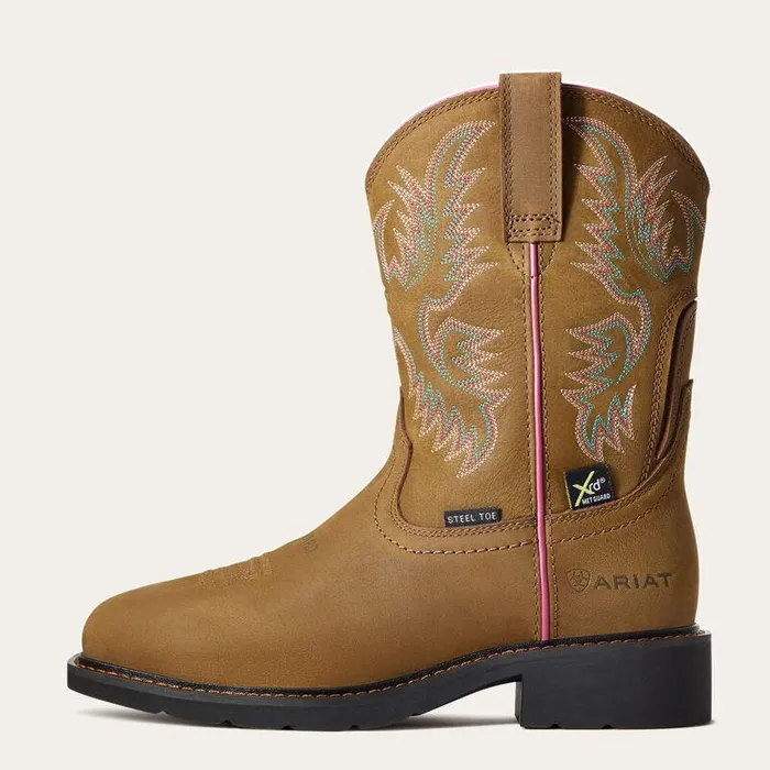 Women Work Boots and Shoes Ariat Krista MetGuard Steel Toe Work Boot Dark Brown