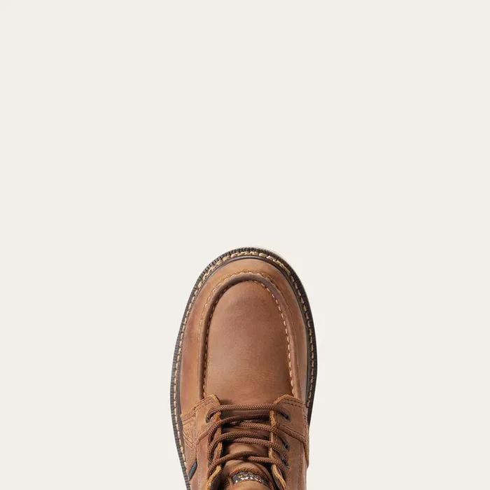 Women Work Boots and Shoes Ariat Rebar Wedge Moc Toe Waterproof Composite Toe Work Boot Aged Honey