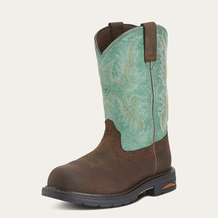 Women Work Boots and Shoes Ariat Tracey Waterproof Composite Toe Work Boot Oily Distressed Brown