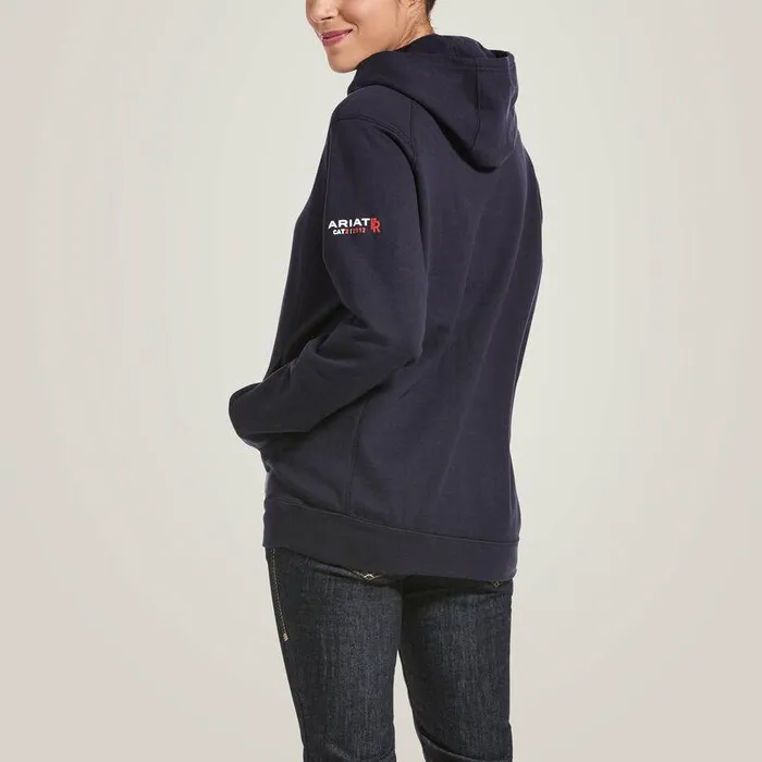 Women Workwear Ariat FR Rev Pullover Hoodie Navy Women Workwear Ariat FR Rev Pullover Hoodie Navy