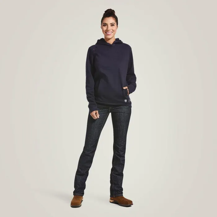 Women Workwear Ariat FR Rev Pullover Hoodie Navy Women Workwear Ariat FR Rev Pullover Hoodie Navy