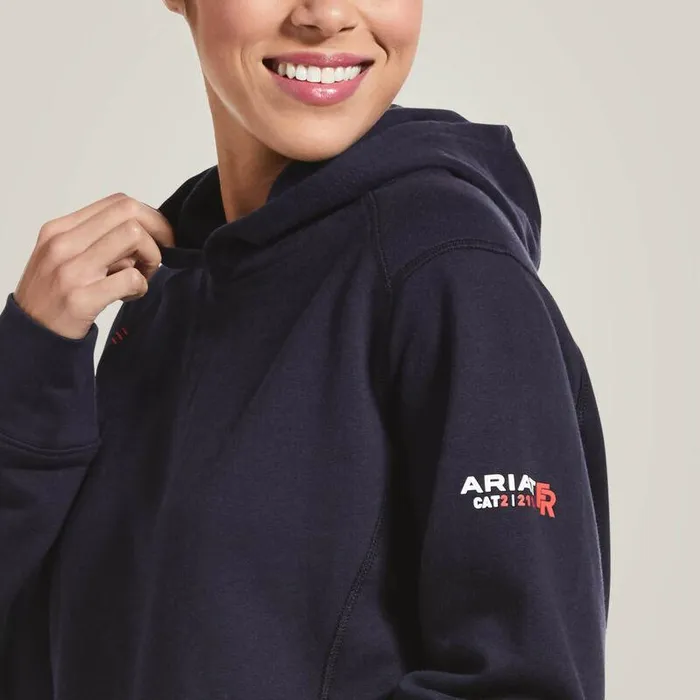 Women Workwear Ariat FR Rev Pullover Hoodie Navy Women Workwear Ariat FR Rev Pullover Hoodie Navy
