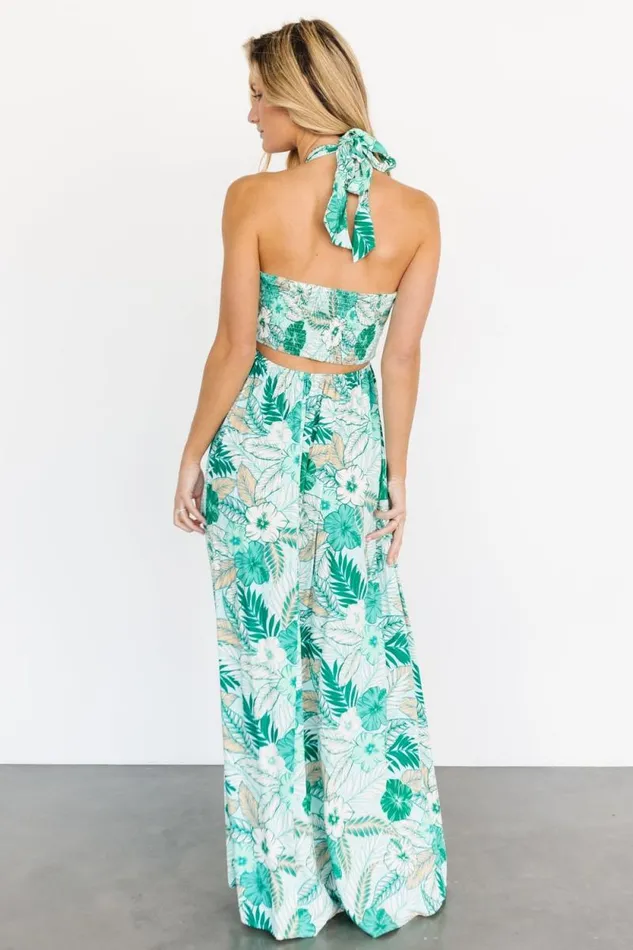 Women Wylde Cut Out Maxi Dress Green Multi Baltic Born Maxi Dresses