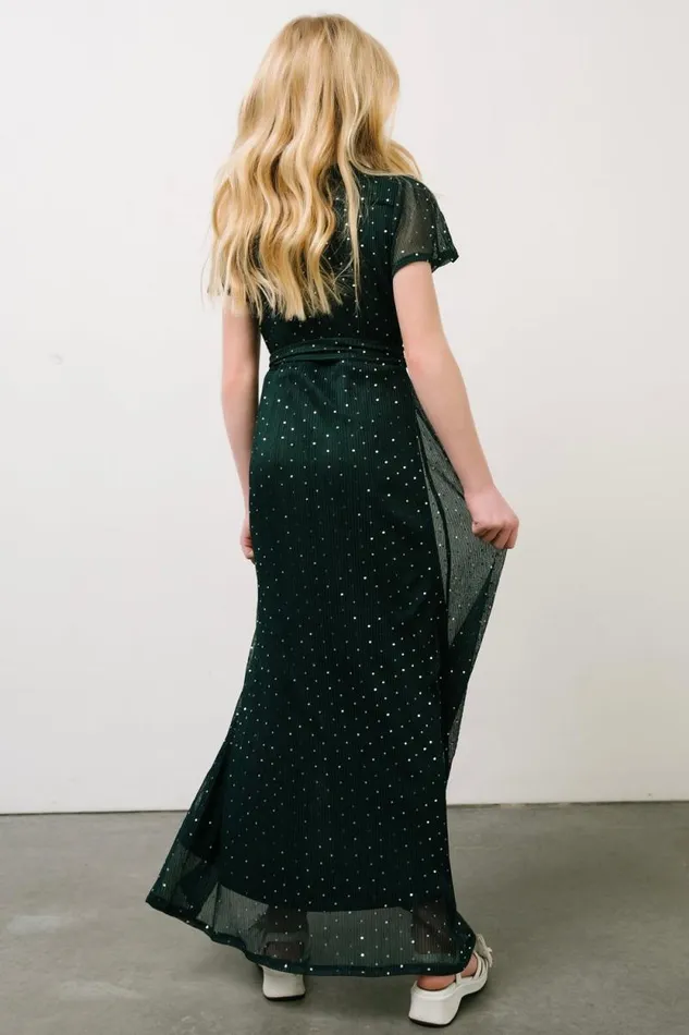 Women Youth Grace Sparkle Gown Emerald Baltic Born Embellished and Sequined Women Youth Grace Sparkle Gown Emerald Baltic Born Embellished and Sequined