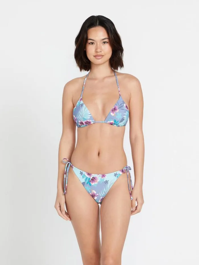 Womens Bikinis Volcom Semi Tropic Triangle Bikini Top 8211 Washed Blue