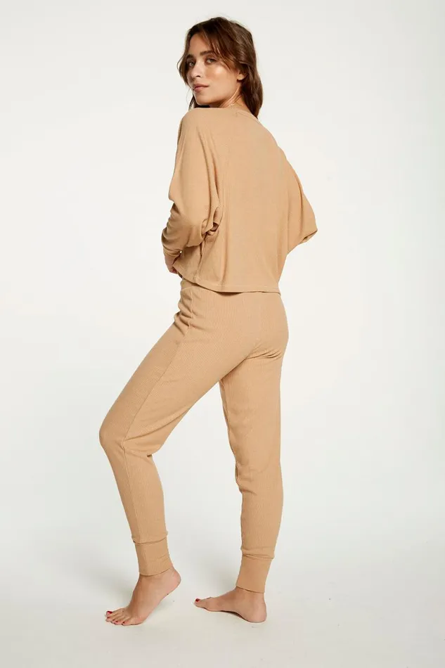 Womens Bottoms Chaser Brand Cozy Rib Slouchy Lounge Pant