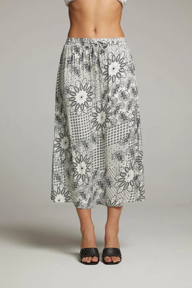 Womens Bottoms Chaser Brand Darby Paisley Bandana Midi Skirt