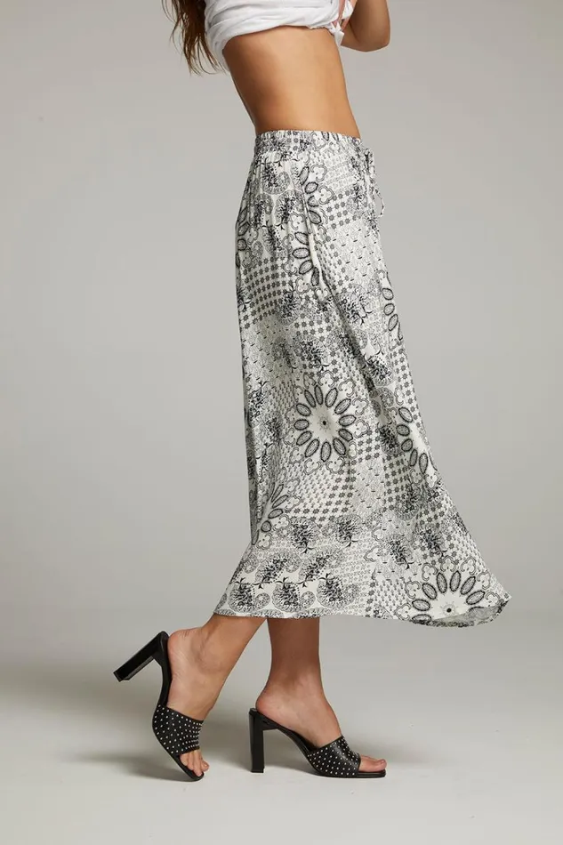 Womens Bottoms Chaser Brand Darby Paisley Bandana Midi Skirt