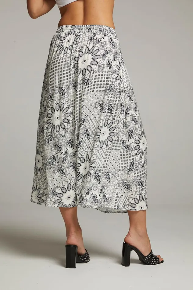 Womens Bottoms Chaser Brand Darby Paisley Bandana Midi Skirt