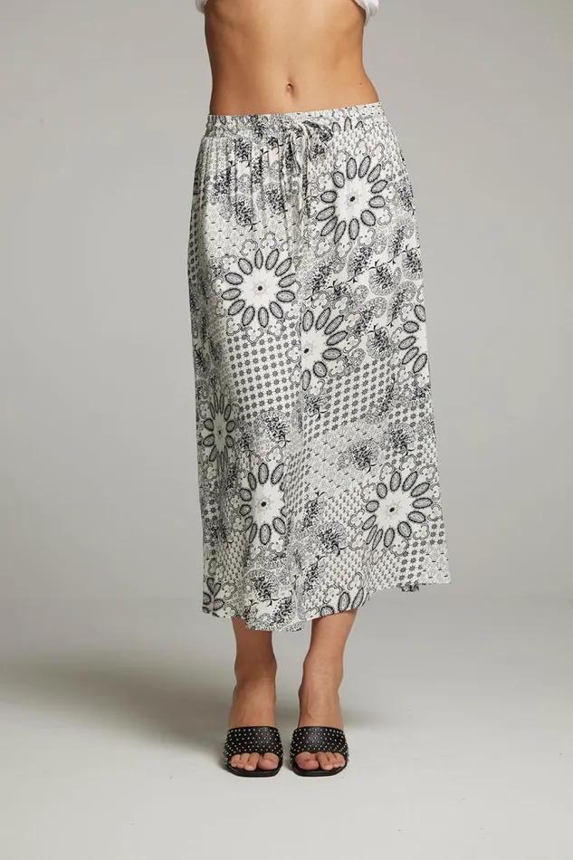 Womens Bottoms Chaser Brand Darby Paisley Bandana Midi Skirt