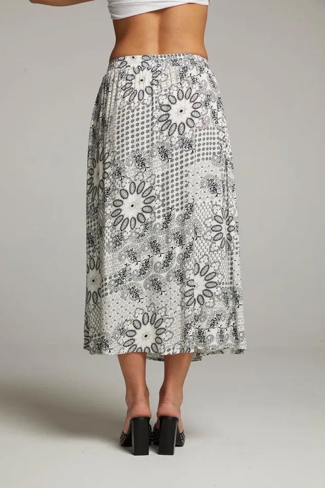Womens Bottoms Chaser Brand Darby Paisley Bandana Midi Skirt