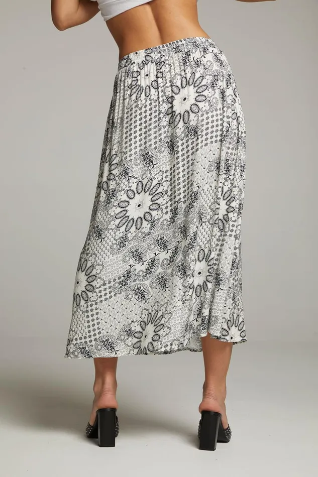 Womens Bottoms Chaser Brand Darby Paisley Bandana Midi Skirt