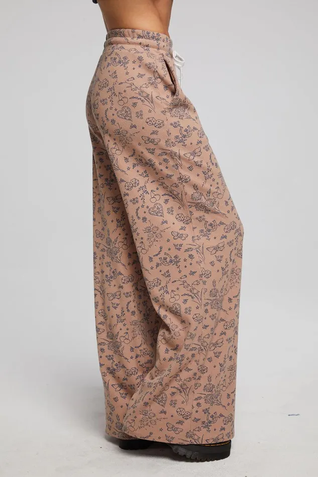 Womens Bottoms Chaser Brand Ditsy Print Joggers