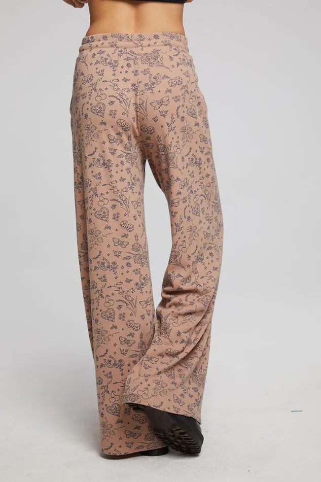 Womens Bottoms Chaser Brand Ditsy Print Joggers