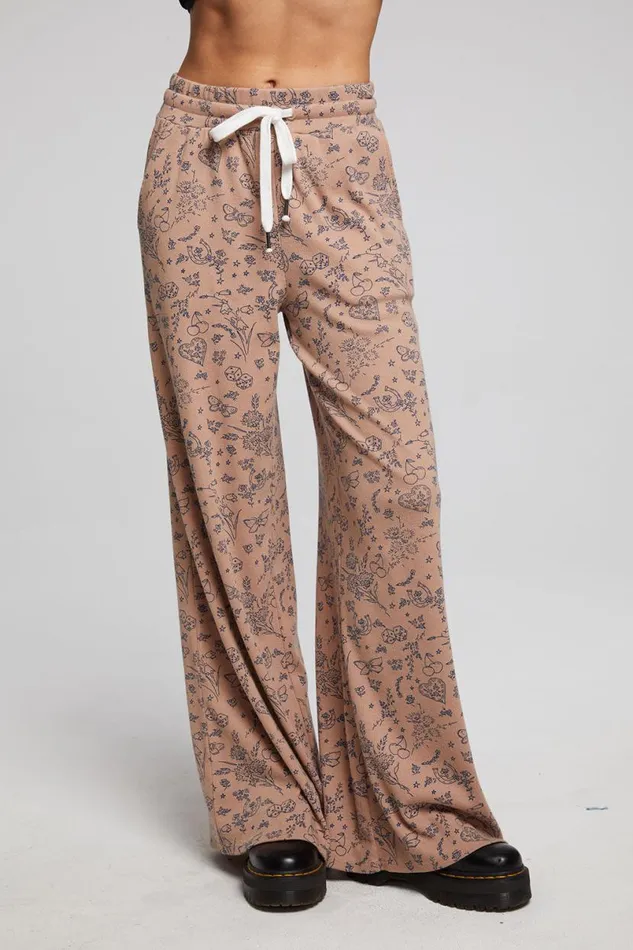 Womens Bottoms Chaser Brand Ditsy Print Joggers