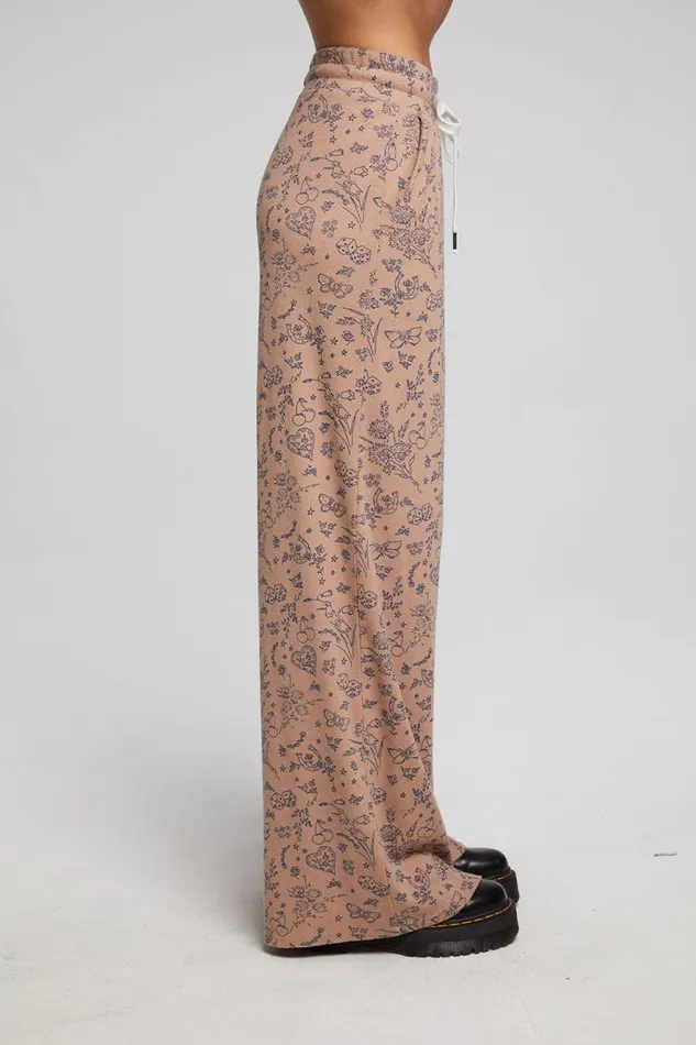 Womens Bottoms Chaser Brand Ditsy Print Joggers