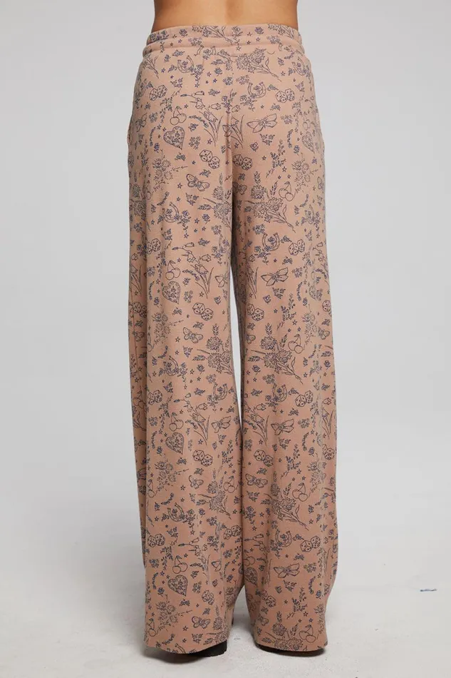 Womens Bottoms Chaser Brand Ditsy Print Joggers