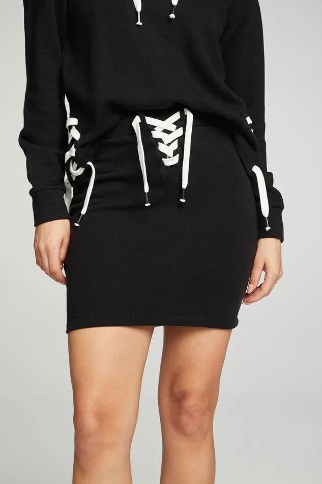 Womens Bottoms Chaser Brand Lace Up Mini Skirt