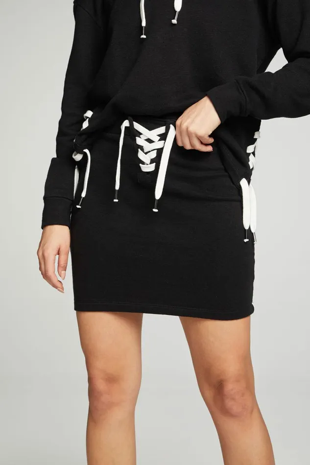 Womens Bottoms Chaser Brand Lace Up Mini Skirt