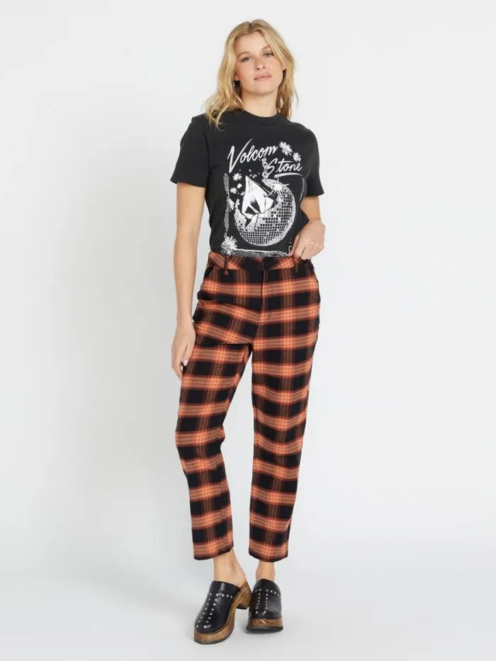 Womens Bottoms Volcom Frochickie Highrise Pants 8211 Black