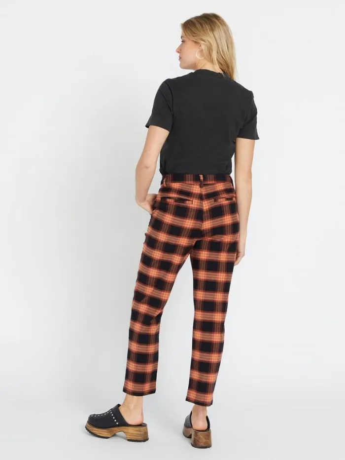 Womens Bottoms Volcom Frochickie Highrise Pants 8211 Black
